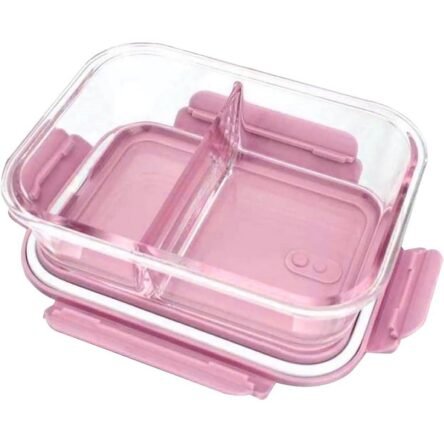 Τάπερ 2 θέσεων γυάλινο πυρίμαχο