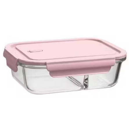 Τάπερ 2 θέσεων γυάλινο πυρίμαχο