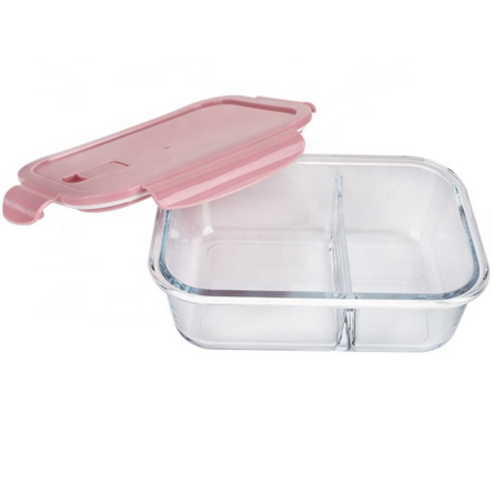 Τάπερ 2 θέσεων γυάλινο πυρίμαχο