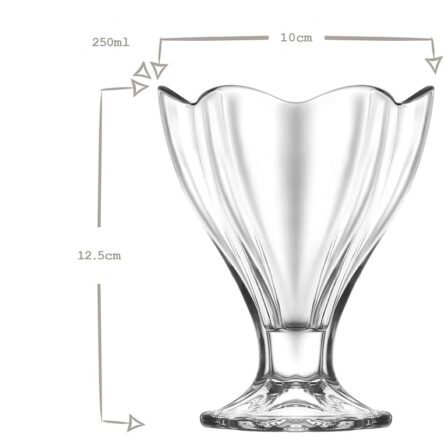 Σετ 6τεμ. ποτήρια παγωτού 250ml