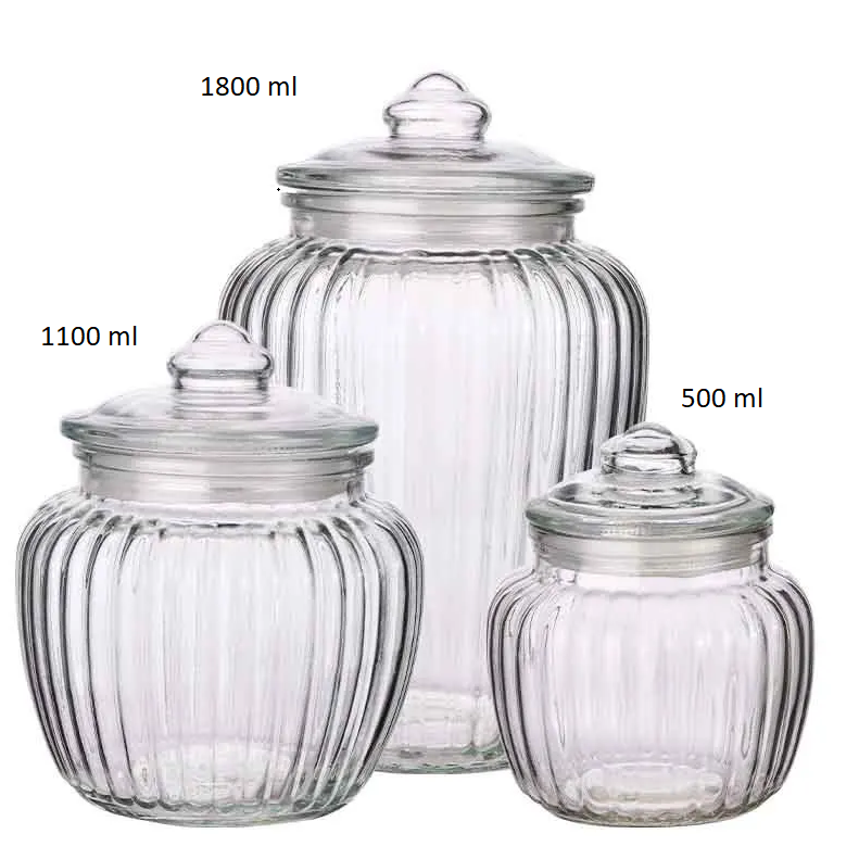 Βάζο γυάλινο αεροστεγές 1800 ml