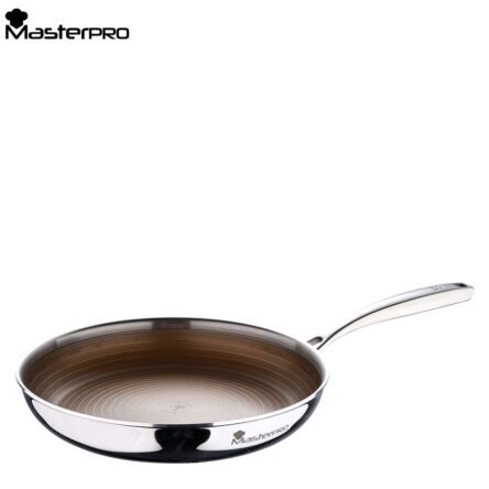 Tηγάνι ανοξείδωτο 18/10 επαγωγικό 28 x 4.7cm masterpro giro gold